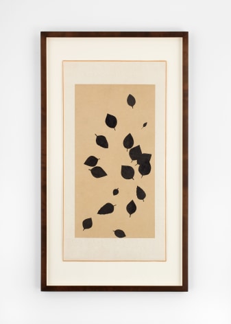 Anonymous UNTITLED, 2001 ink on paper on cloth and paper scroll 34 1/4 x 17 3/4 in. (87 x 45.1 cm) frame: 44 x 25 1/8 in. (112.3 x 64.1 x 3.1 cm)