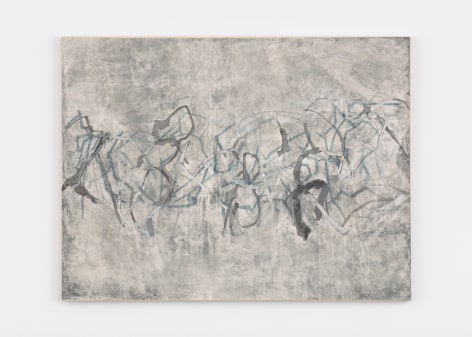 Beatrice Caracciolo  Tearing Apart 1, 2020, pigment, water soluble chalk, graphite, gouache and collage on paper, mounted on canvas, 43 x 56 3/4 x 1 1/4 in. (109.2 x 144.1 x 3.2 cm)