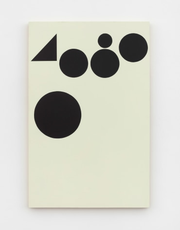 Tauba Auerbach Numeral Insides, 2006 acrylic on panel 40 x 26 1/8 x 1 1/4 in. (101.6 x 66.4 x 3.2 cm)