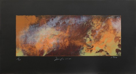 Joe Goode  Untitled (Forest Fires), 1984  Lithograph
