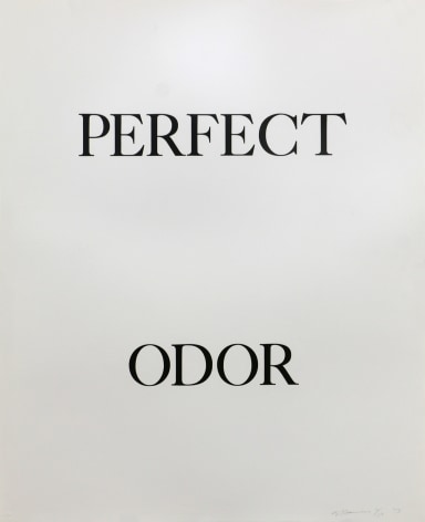 Bruce Nauman Perfect Odor, 1973 Lithograph (triptych), ed. 50