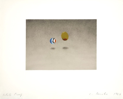 Ed Ruscha Olive and Marble, 1969 Lithograph, ed. 20