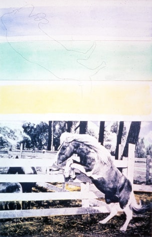 John Baldessari Hegels Cellar 3 Colors With Horse Ascending,1986