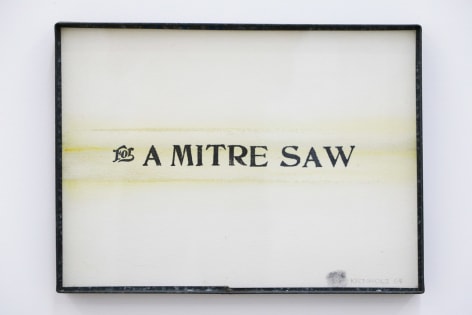 Ed Kienholz, For A Mitre Saw (From a series of works by the artist used as &quot;trade&quot;)
