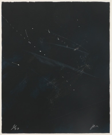 Joe Goode  Rainy Season '78, No. 1, 1978  Lithograph with razor blade impression by artist