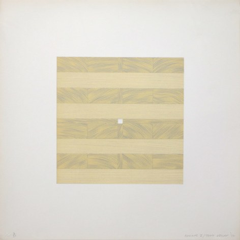 Tony Delap Karnac I, 1972 Lithograph, embossing