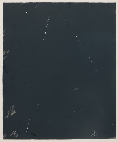 Joe Goode  Rainy Season '78, No. 2, 1978  Lithograph with razor blade impression by artist