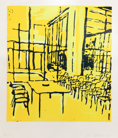 Roger Herman Untitled (Classroom), 2001 Lithograph, woodcut