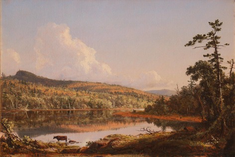 Frederic Edwin Church, North Lake, 1847, oil on canvas, 12 x 19 inches (30.5 x 48.3 cm)&nbsp;