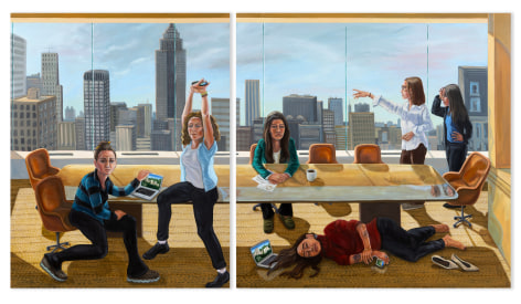 PATTY HORING Conference Room A (after Balthus)