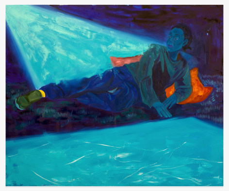 DOMINIC CHAMBERS Meditation in Blue (Malia is by the water), 2020