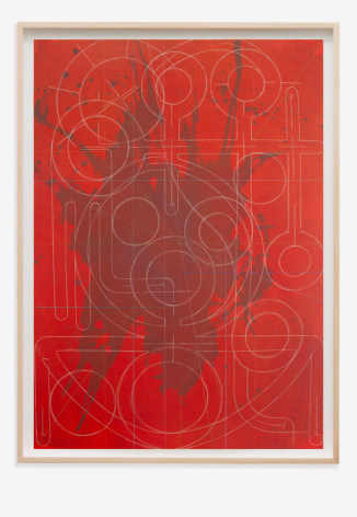 ANDREW LYGHT White Line Drawing TK-2, 2020 Expo Chicago 2021 Anna Zorina Gallery