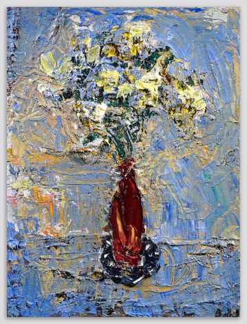 JOHN BRADFORD ​​​​​​​Flowers in a Red Vase, 2021-2022