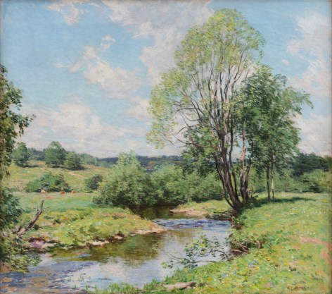 Willard Leroy Metcalf (1858&ndash;1925), &quot;Green Idleness,&quot; 1911. Oil on canvas, 26 1/4 x 29 1/4 in.