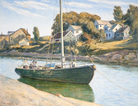 Clarence K. Chatterton (1880&ndash;1973), &quot;Inlet at Ogunquit, Maine,&quot; c. 1925. Oil on canvas, 28 x 36 in.