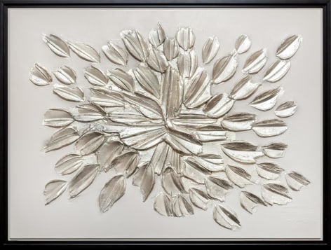 Rouville, 2016 White clay with white gold leaf