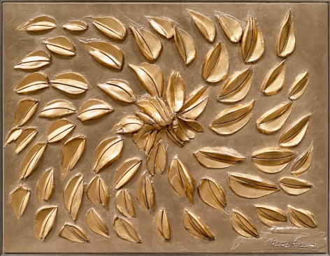 gold leaf surface painting  by George Dunbar