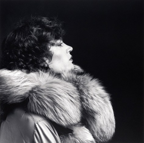 Self-Portrait of the artist in fur coat.