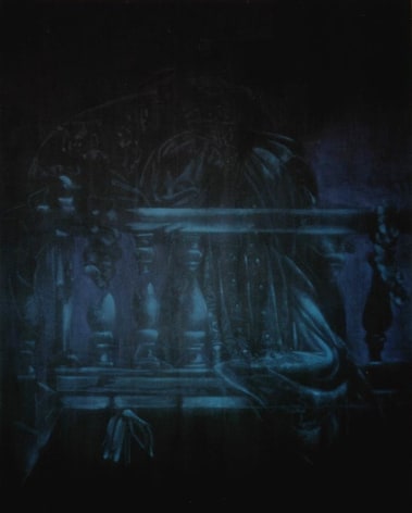Balcony 1984 Ink, pastel on linen