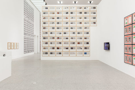 Hanne Darboven. Zeitgeschichten (Time Histories), Installation view, Bundeskunsthalle Bonn, 2015