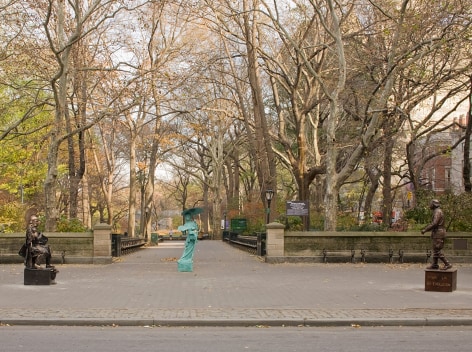 Installation view,&nbsp;Living Sculptures, Public Art Found, Central Park, New York