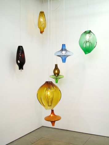 Jorge Pardo Untitled (Set of 7 hanging lamps)