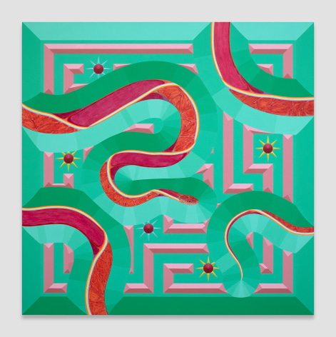 Greg Parma Smith, Red Snake Scene in Felicitous Continuity