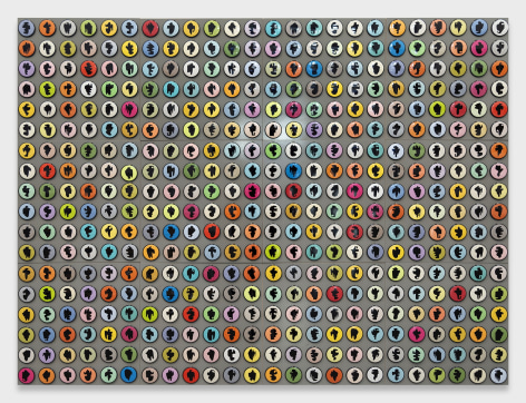 Allan McCollum, Collection of Four Hundred and Thirty-two Shapes Buttons