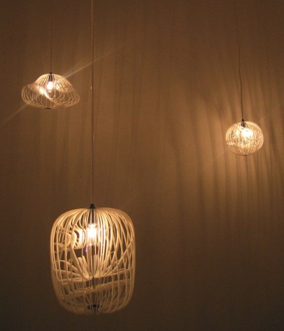 Jorge Pardo, Untitled (set of three lamps)