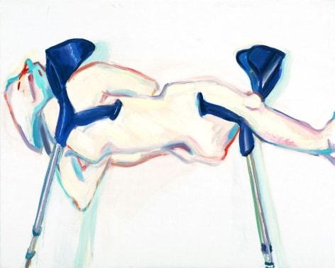 Untitled (Horizontally on Two Crutches)
