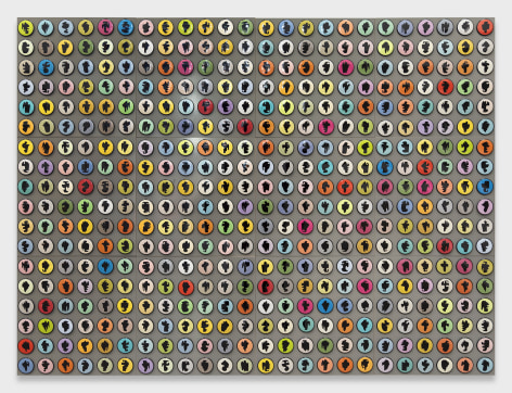 Allan McCollum, Collection of Four Hundred and Thirty-two Shapes Buttons