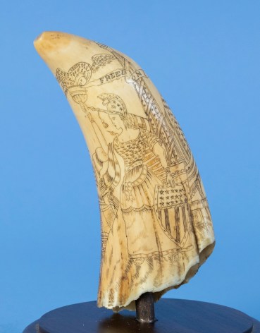 Scrimshaw Whales Tooth Attributed to Samuel W. Tenney