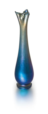 Trifold Favrile Glass Vase