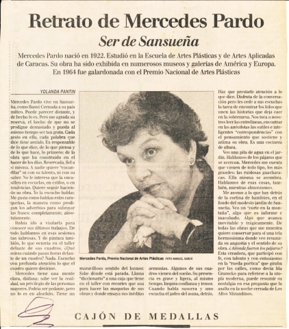 Retrato de Mercedes Pardo. Ser de Sansueña