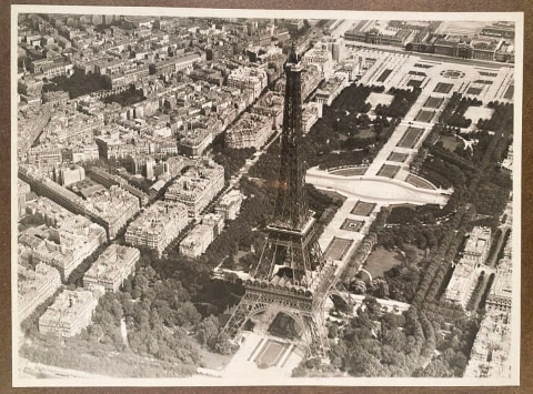 AERIAL PHOTOS PARIS FRANCE 1929 JOLIOT AIRPLANE PILOT