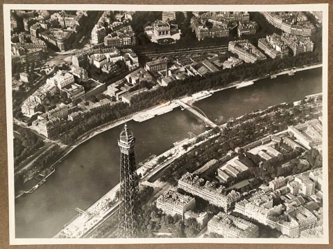 AERIAL PHOTOS PARIS FRANCE 1929 JOLIOT AIRPLANE PILOT