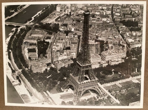 AERIAL PHOTOS PARIS FRANCE 1929 JOLIOT AIRPLANE PILOT