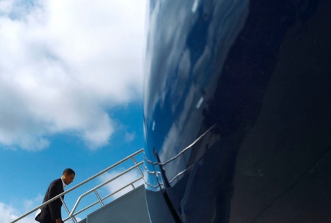 Obama on the Hustings: Senator Barack Obama on the campaign trail in pursuit of the President of the United States, June 2008.