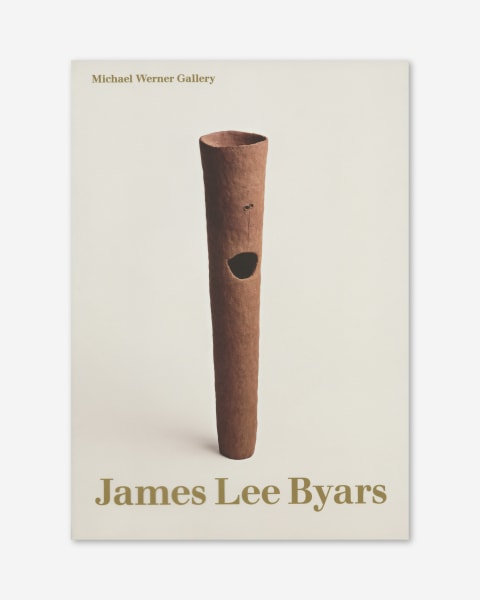 James Lee Byars: Early Works and The Angel (2013) catalogue cover