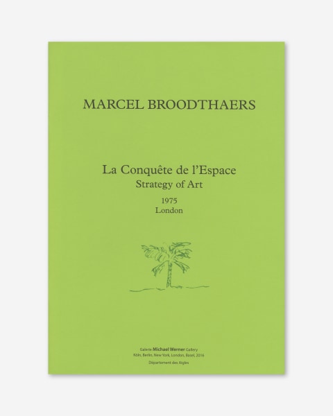 Marcel Broodthaers: La Conquête de l’Espace - Strategy of Art (2016) catalogue cover