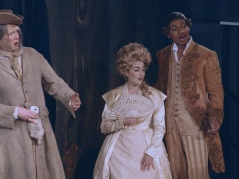 Scene from opera, 3 actors