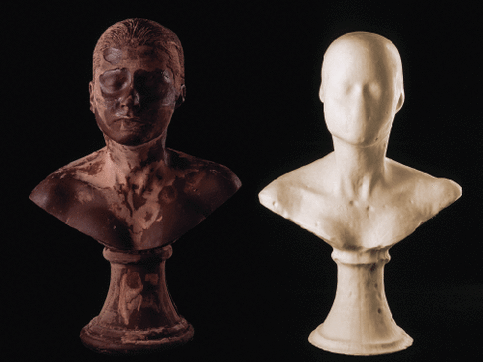 2 portrait busts, Antoni sculpture