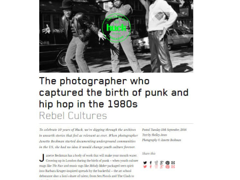 Janette Beckman - The Photographer Who Captured the Birth of Punk and Hip Hop in the 1980s