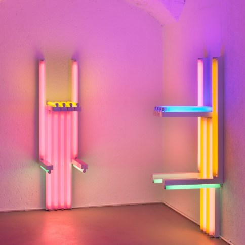 Light installation by Dan Flavin