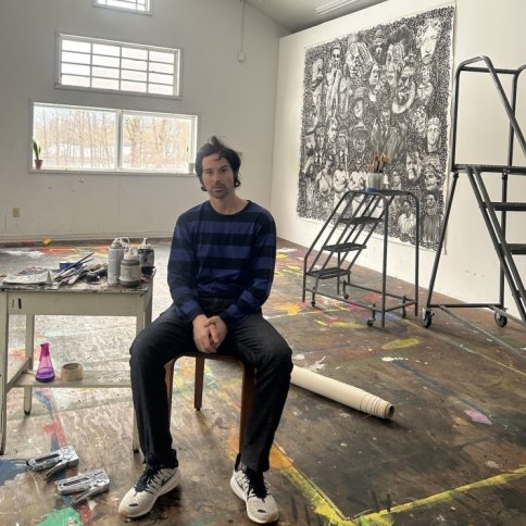 In His Upstate New York Studio, Stefan Bondell Paints Day and Night, Fueled by Hudson River Light and Copious Amounts of Sugar