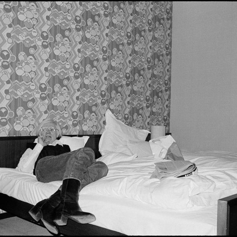 Bob Colacello, Andy at the Hotel Bristol, Bonn, 1976.