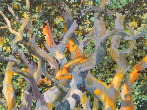 ROBIN GOWEN , Sun-warm branches, 2024