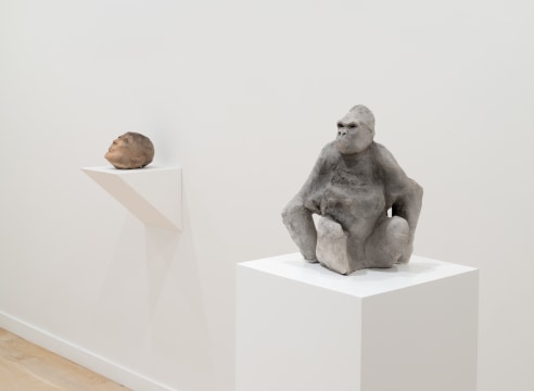 installation view of multiple sculptures