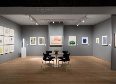 installation view art fair booth