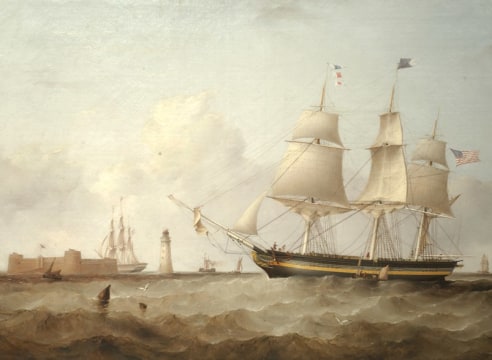 Ship Pennsylvania Coming Liverpool by Samuel Walters